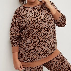 NWT Torrid Leopard Ultra Soft Fleece Sweatshirt, size 3
